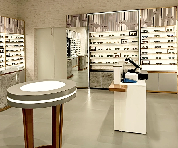 small optical shop design in india