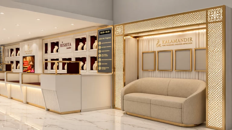 jewellery shop design 3d