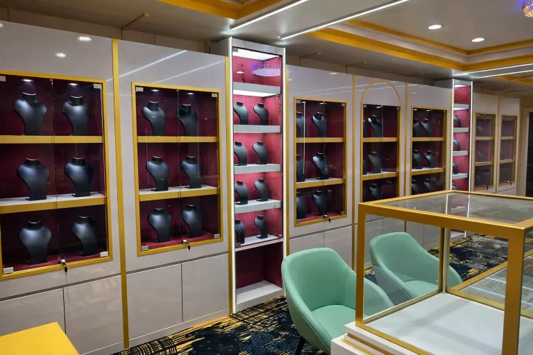 jewellery shop design 3d