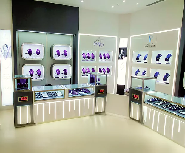 jewellery shop design 3d