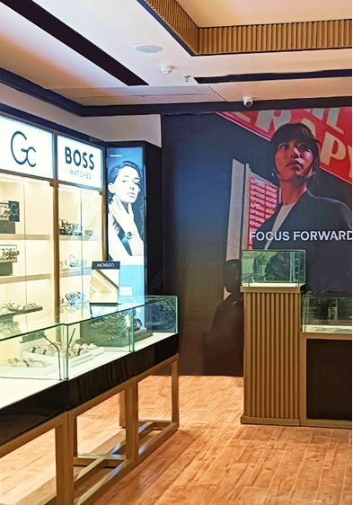 watch showroom interior design