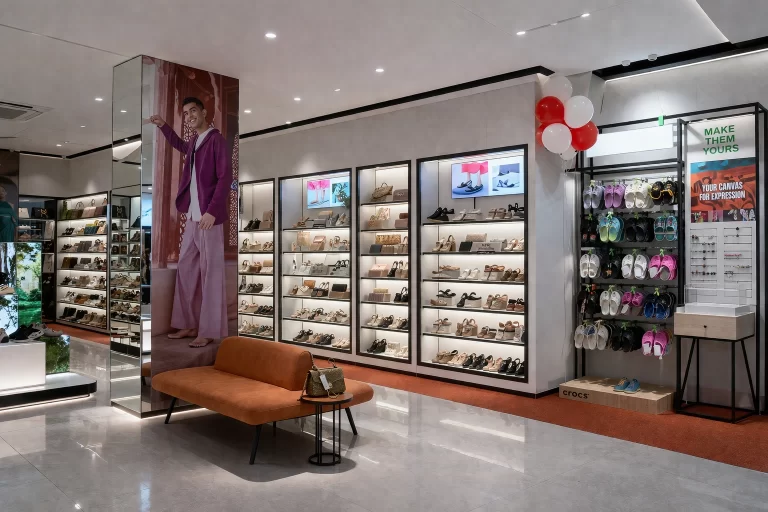 modern shoes shop design in mumbai