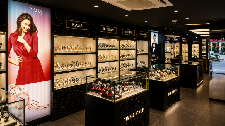 watch store interior design