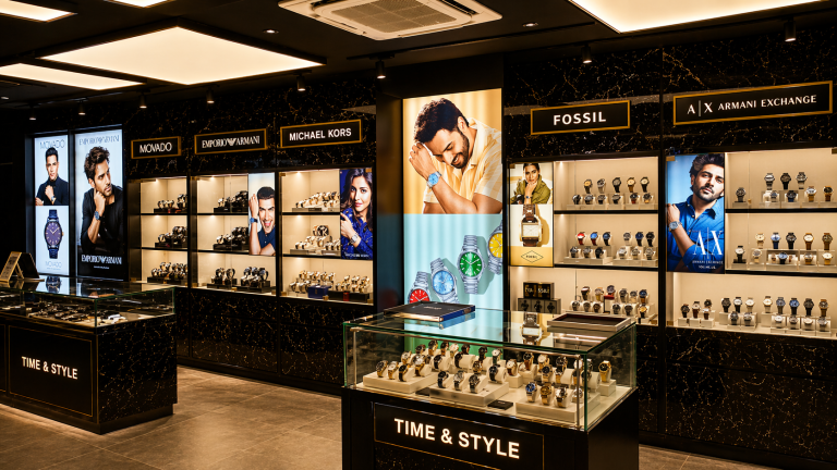 watch showroom interior design