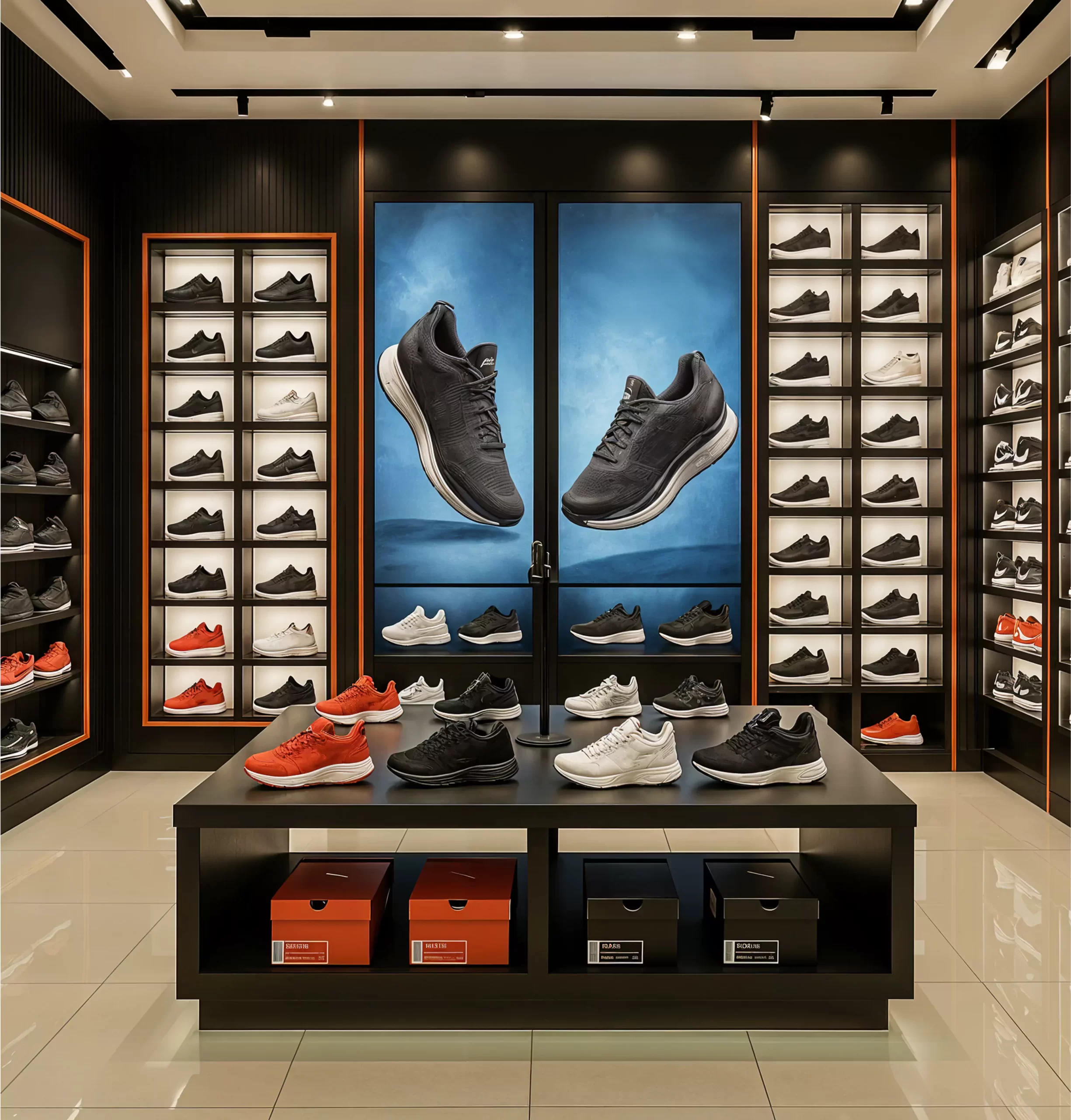 Small sports shop interior design