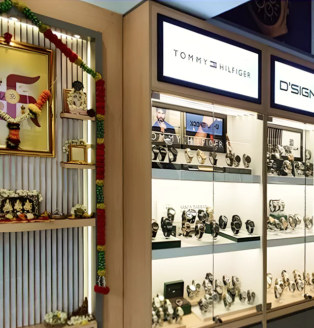 watch store interior design