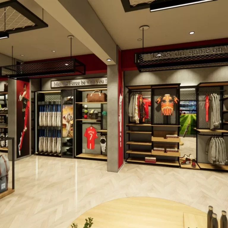 Sports showroom design