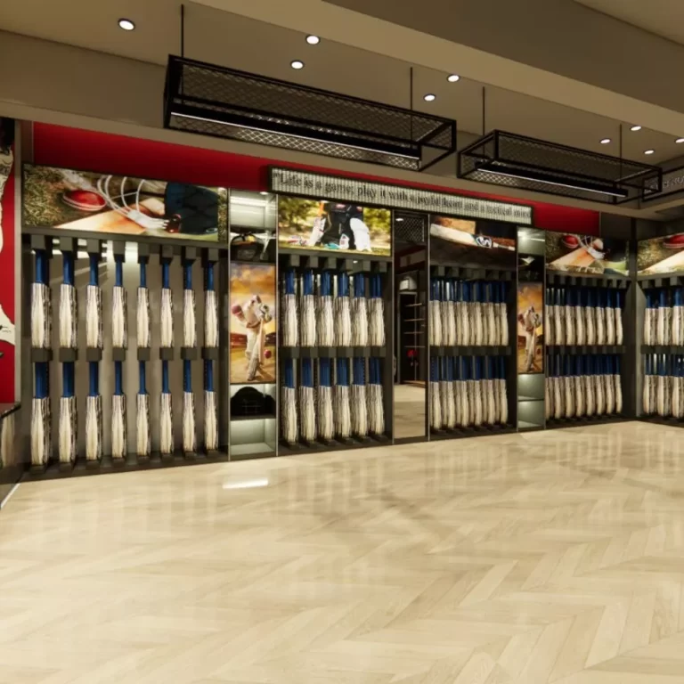 Sportswear showroom interiors