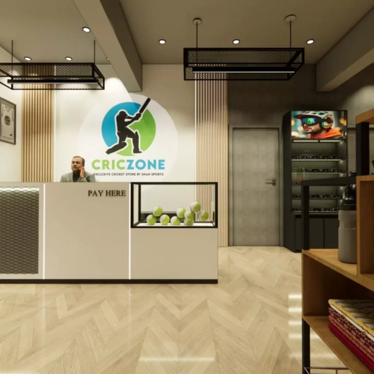 Sports shop interior design India