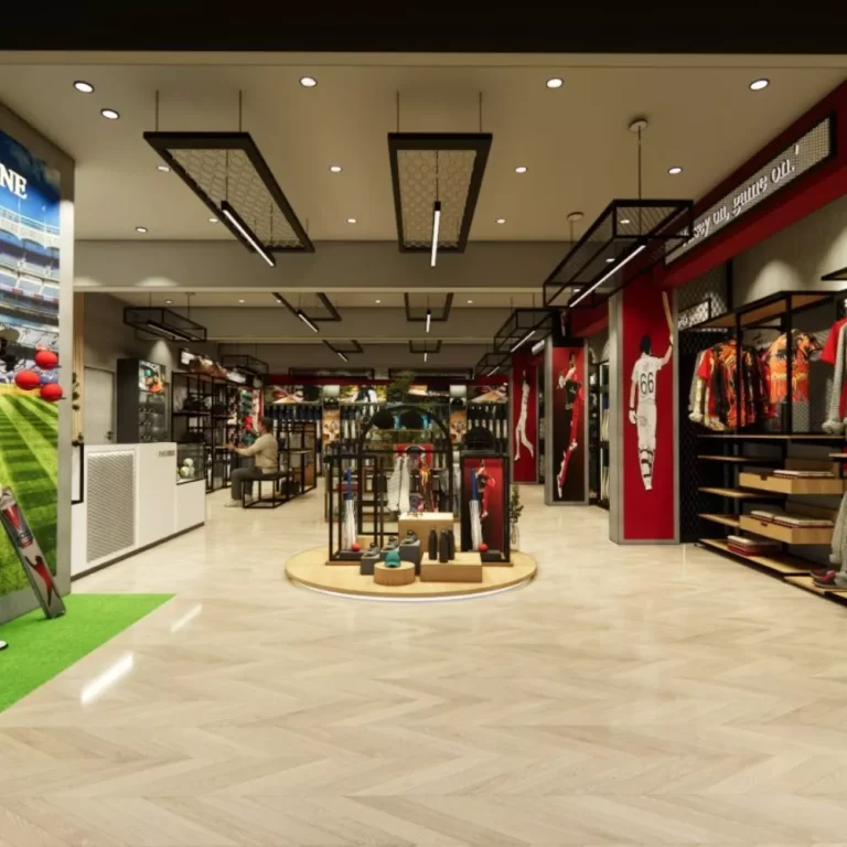 Turnkey sports showroom execution