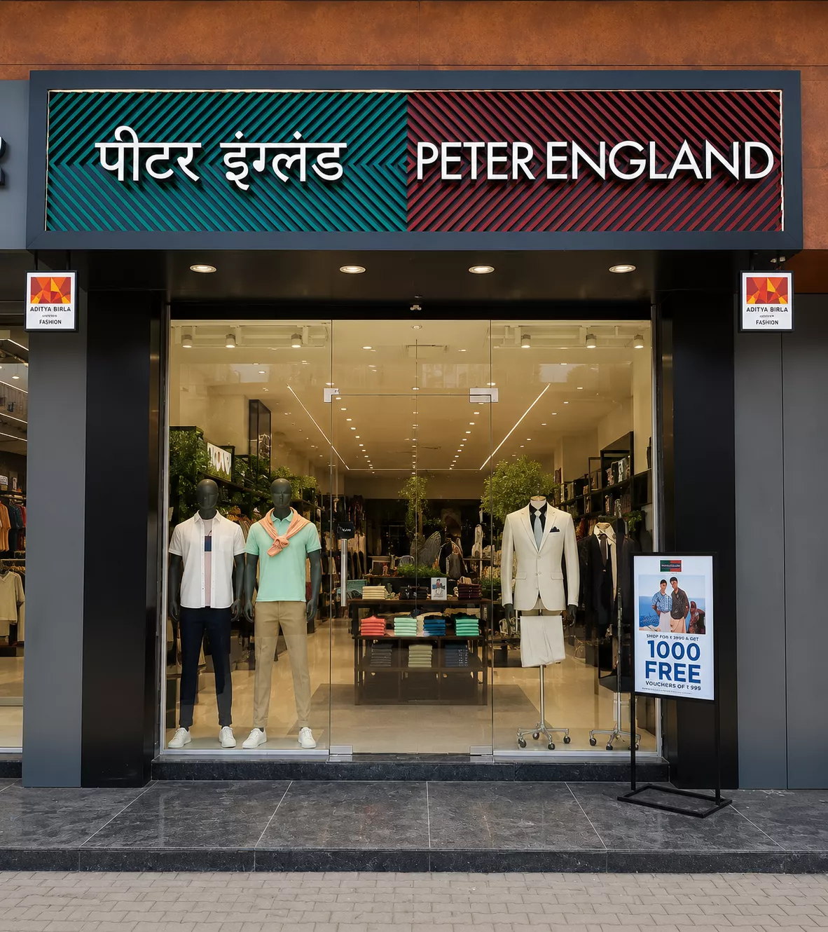Peter England garment showroom design